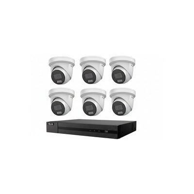 Hikvision Hilook Hikvision 6MP Acusense CCTV Kit – 6x Turret Ipc-t361h-mu + 8ch POE NVR (nvr-108mh-c/8p)