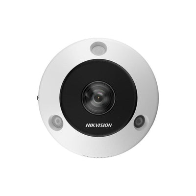 Hikvision Ds-2cd63c5g1-ivs 12MP Outdoor Fisheye Camera, Immervision Lens, 15m Ir, Built-in Mic, Ip66, 1.29mm