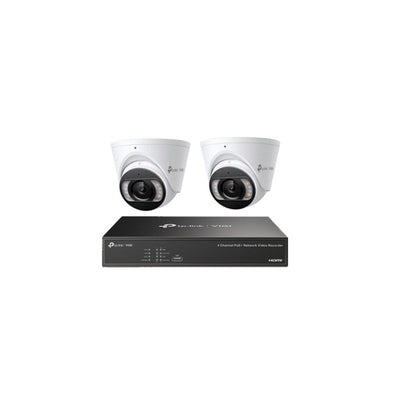 Tp-link Insight 8MP CCTV Kit: 2 X IP Turret Cameras (full-colour Speaker / Mic / Light) + 4ch NVR