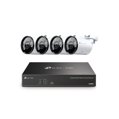 Tp-link Insight 8MP Bullet CCTV Kit: 4 X IP Cameras (full-colour Speaker / Mic / Light) + 4ch NVR