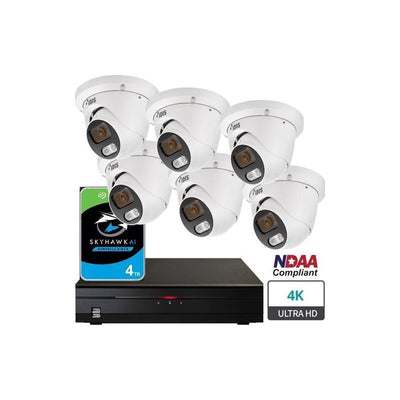 Idis 5MP CCTV Kit – 6 X Idis Lite / 16ch NVR With 4tb Installed Special Offer