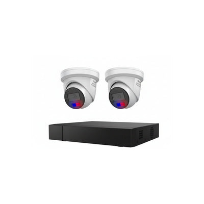 Hikvision Hilook Hikvision 8MP 4K 4ch CCTV Kit With 2 Full-color Audio Cameras Ipc-t289