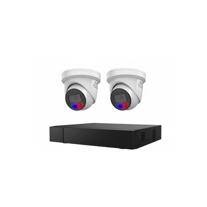 Hikvision Hilook Hikvision 8MP 4K 4ch CCTV Kit With 2 Full-color Audio Cameras Ipc-t289