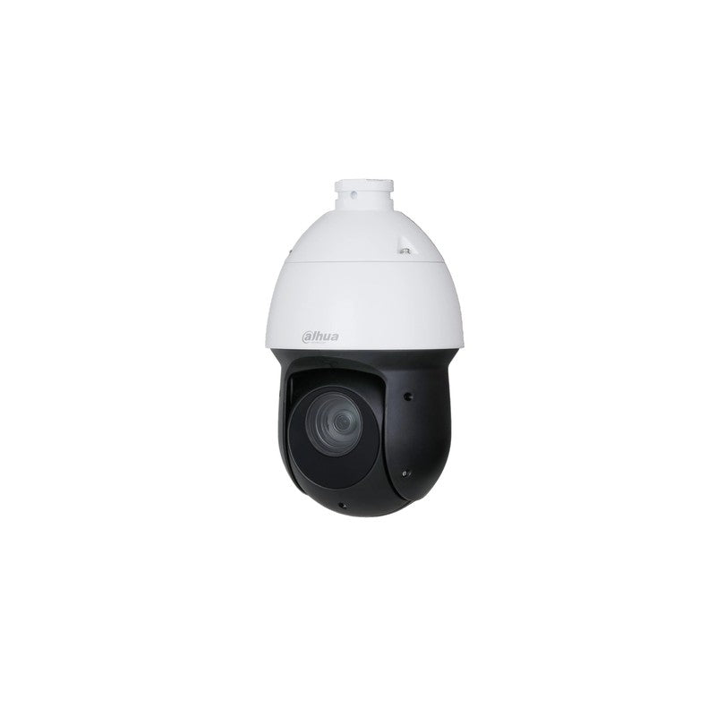Dahua Wizsense Series IP Camera White AI 4MP H.264/4+/5/5+ Speed Dome PTZ 120 Wdr Plastic/metal 5-125mm Motorised Lens 25x Zoom Starlight IR 100m POE Ip66 Without Mic Audio In Audio Out 2 X Alarm In 1 X Alarm Out Support Up To 512gb SD 12vdc