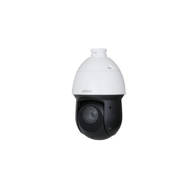 Dahua Wizsense Series IP Camera White AI 4MP H.264/4+/5/5+ Speed Dome PTZ 120 Wdr Plastic/metal 5-125mm Motorised Lens 25x Zoom Starlight IR 100m POE Ip66 Without Mic Audio In Audio Out 2 X Alarm In 1 X Alarm Out Support Up To 512gb SD 12vdc