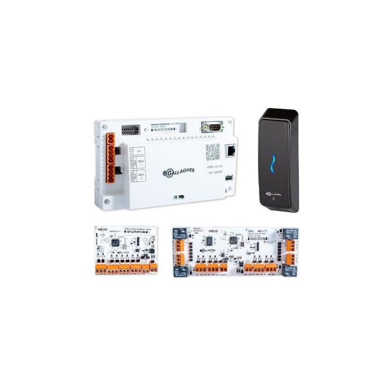Gallagher Smb 1 Door Component Kit Includes 1 X Smb 6000 Controller 1 X T15 Reader 1 X Hbus Input Module 8 X Input 1 X Smb Hbus With 8 X Input 4 X Outout *no Enclosure/ Battery/ Power Supply