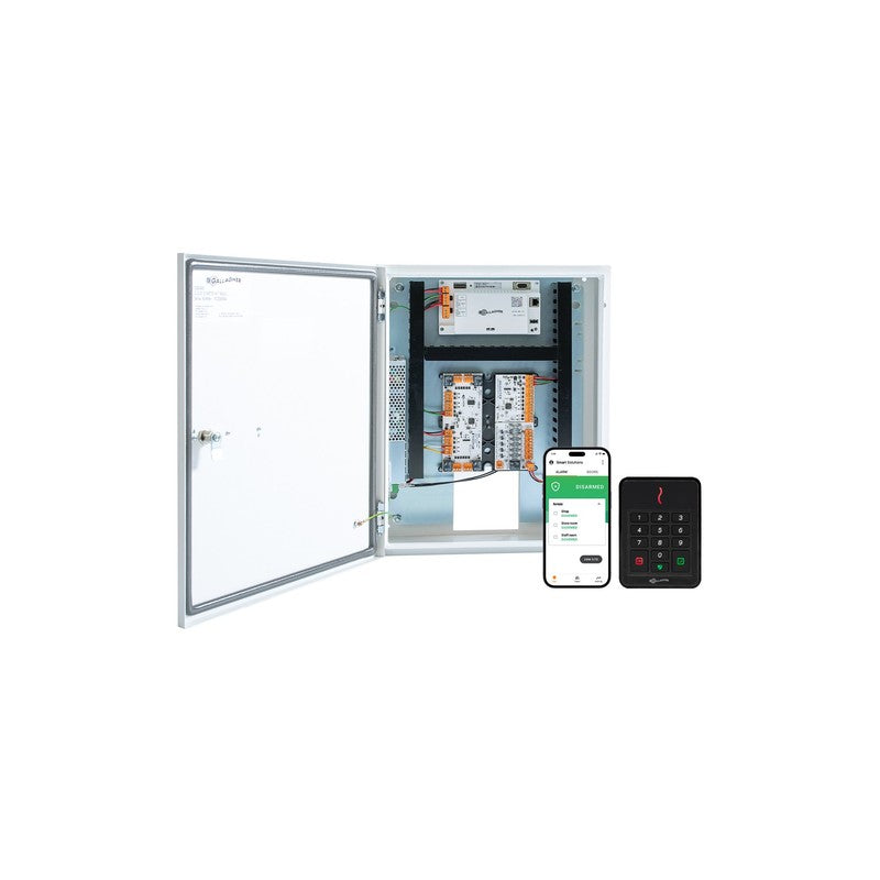 Gallagher C500314 Smb 1 Door Kit Includes 1x Smb 6000 Controller 1x T30 Keypad Reader 1x Hbus 8x Input Module 1x Hbus 8x Input 4x Output Module 1x Fire Relay & Fuse Board 1x Power Supply Black