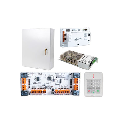 Gallagher C500201 Smb 1 Door Alarm Kit Includes Smb Controller 6000 Smb Hbus 8in 4out Board T30 Keypad Reader 3.5a Power Supply White