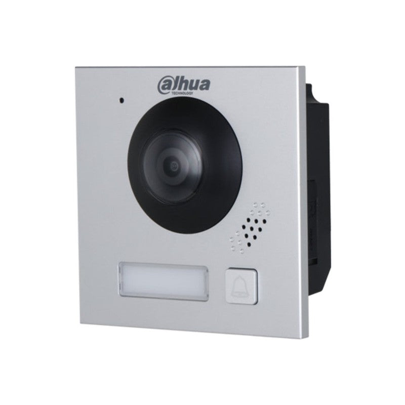 Dahua Sip2.0 IP Or 2-wire Intercom 1 Button Audio/video Door Station Silver Apartment/residential Mechanical Button 2MP 170° Metal 48vdc/48v POE Sw/2-wire Switch(vtns2003b-2)