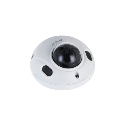 Dahua Wizsense Series IP Camera White AI 4MP H.264/4+/5/5+ Wedge 120 Wdr Metal 2.8mm Fixed Lens Starlight IR 30m POE Ip67 Built In Mic Audio In Audio Out 1 X Alarm In 1 X Alarm Out Support Up To 256gb SD Ik10 12vdc
