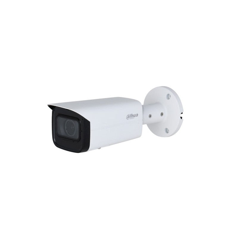 Dahua Wizsense Series IP Camera White AI 8mp/4k H.264/4+/5/5+ Bullet 120 Wdr Metal 2.7-13.5mm Motorised Lens 5x Zoom Starlight IR 60m POE Ip67 Built In Mic Audio In Audio Out 1 X Alarm In 1 X Alarm Out Support Up To 256gb SD Ik10 12vdc