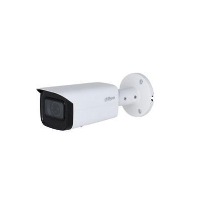 Dahua Wizsense Series IP Camera White AI 6MP H.264/4+/5/5+ Bullet 120 Wdr Metal 2.7-13.5mm Motorised Lens 5x Zoom Starlight IR 60m POE Ip67 Built In Mic Audio In Audio Out 1 X Alarm In 1 X Alarm Out Support Up To 256gb SD 12vdc