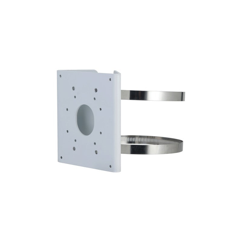 Dahua Pole Mount Bracket Suits Bullet Ptz/ Bullet/ Speed Dome Ptz/ Omniview White Aluminium Alloy Suits 80-150 (mm) Pole 5 Kg Max Load 0.56 Kg