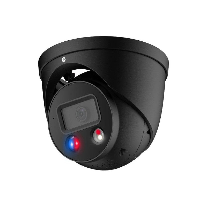 Dahua Wizsense Series IP Camera Black AI Tioc 8mp/4k H.264/4+/5/5+ Turret 120 Wdr Metal 2.8mm Fixed Lens Full Colour Ir+white LED 30m POE Ip67 Built In Mic Support Up To 256gb SD 12vdc