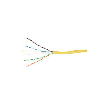 Cat6 23awg 4 Pair Twisted Unscreened Pvc Sheath 305m Yellow