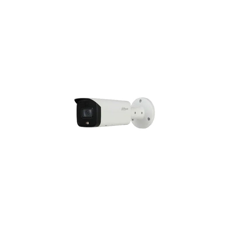 Dahua Wizmind Series IP Camera White AI Active Deterrance 5MP H.264/4+/5/5+ Bullet 120 Wdr Metal 6mm Fixed Lens Starlight IR 60m POE Ip67 Without Mic Audio In Audio Out 1 X Alarm In 1 X Alarm Out Support Up To 256gb SD 12vdc