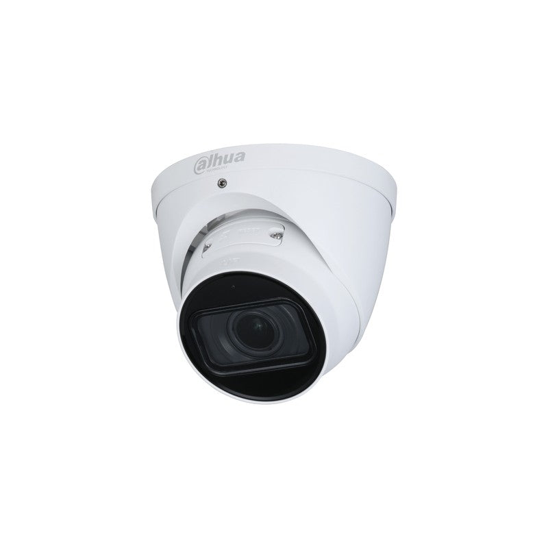 Dahua Wizmind S Series IP Camera White AI People Count 4MP H.264/4+/5/5+ Turret 140 True Wdr Plastic/metal 2.7-12mm Motorised Lens 4x Zoom Deep Light IR 40m Epoe Ip67 Built In Mic Support Up To 512gb SD 12vdc