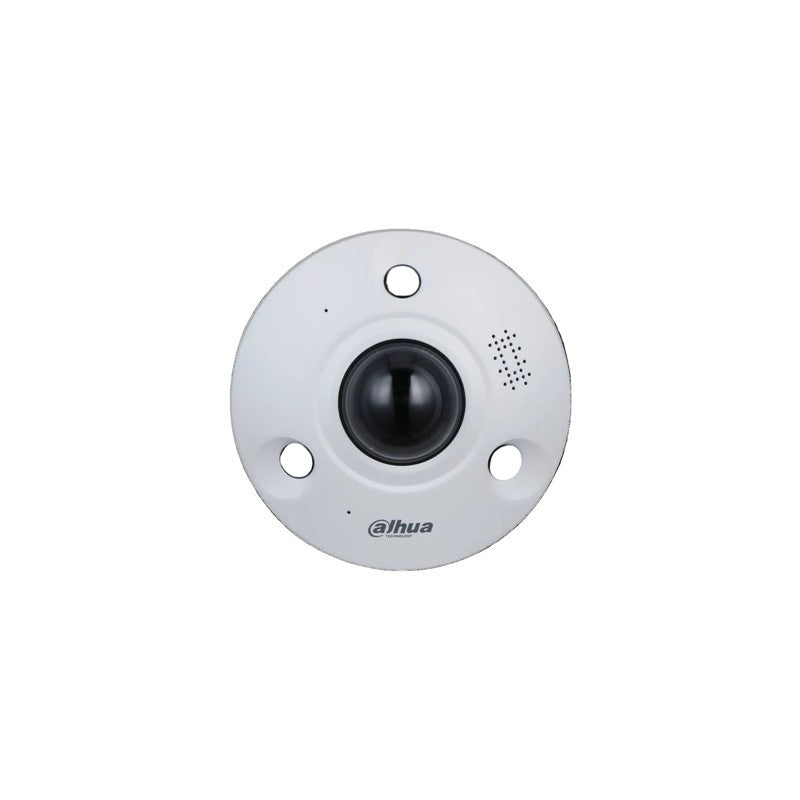 Dahua Wizmind Series IP Camera White AI 360° Panoramic 12MP H.264/4+/5/5+ Fisheye Digital Wdr Metal 1.85mm Fixed Lens IR 10m Poe+ Ip67 Built In Mic Audio In Audio Out 2 X Alarm In 2 X Alarm Out Support Up To 256gb SD Ik10 12vdc