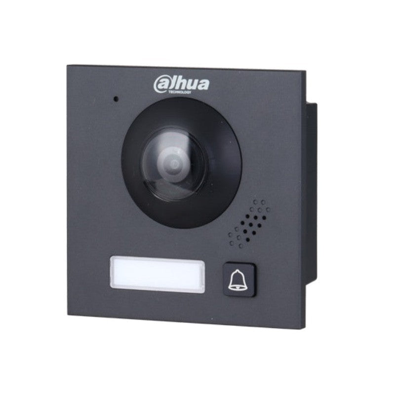 Dahua Sip2.0 IP Or 2-wire Intercom 1 Button Audio/video Door Station Black Apartment/residential Mechanical Button 2MP 170° Metal 48vdc/48v POE Sw/2-wire Switch(vtns2003b-2)