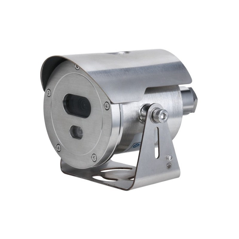 All Environment IP Camera Silver Explosion Proof 4MP H.264/4+/5/5+ Bullet 120 Wdr Metal 4mm Fixed Lens Starlight IR 30m POE Ip68 Without Mic Support Up To 512gb SD Ik10 12vdc Corrosion Proof