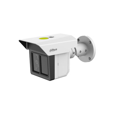 Dahua Wizmind Series IP Camera White AI Perimeter Protection 3x2mp H.264/5 Bullet With Triple Lens Digital Wdr Metal 3.6mm/12mm/25mm Fixed Lens IR 100m Epoe Ip67 Built In Mic Audio In Audio Out 2 X Alarm In 2 X Alarm Out Support Up To 1tb SD Ik10 12vdc