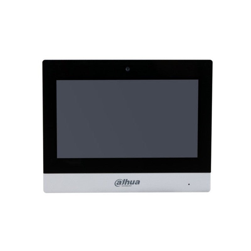 Dahua Sip2.0 Wifi Or IP Intercom Monitor With Wifi Black With Silver Apartment/residential 7 Inch Display Capacitive Touchscreen 2MP 84° Metal 12-24vdc/ 48v POE Sw
