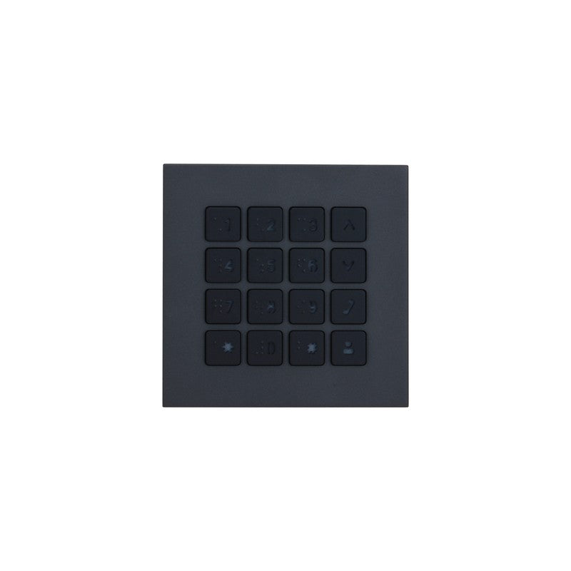 Dahua Sip2.0 IP Or 2-wire Intercom Keypad Module Black Apartment/residential Metal Power By Monitor Bus