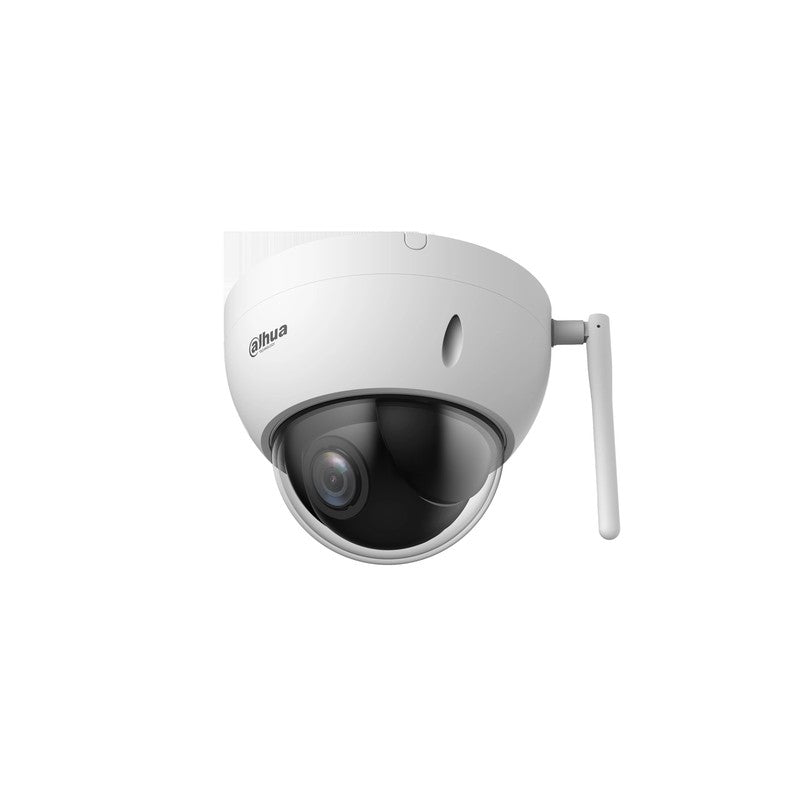 Dahua Wizsense Series IP Camera White AI Wireless 4MP H.264/4+/5/5+ Mini PTZ Digital Wdr Metal 2.8-12mm Motorised Lens 4x Zoom Starlight Ip66 Without Mic Support Up To 512gb SD Ik10 12vdc