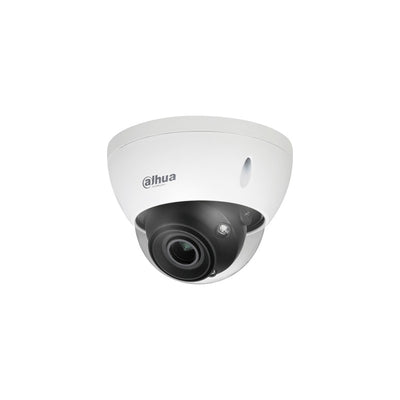 Dahua Wizmind S Series IP Camera White AI People Count 5MP H.264/4+/5/5+ Dome 120 Wdr Metal 2.7-13.5mm Motorised Lens 5x Zoom Deep Light IR 40m Epoe Ip67 Built In Mic Audio In Audio Out 2 X Alarm In 1 X Alarm Out Support Up To 512gb SD Ik10 12vdc/24vac