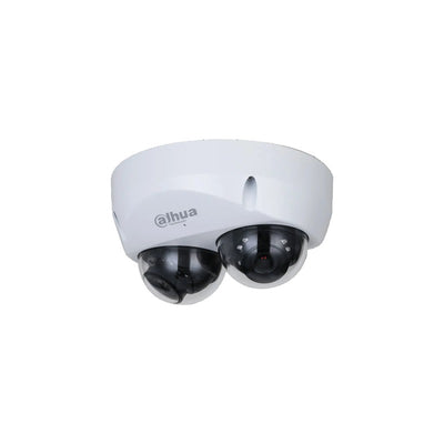 Dahua Wizmind Series IP Camera White AI People Count 4MP H.264/5 Dual Lens 120 Wdr Metal 2.8mm Fixed Lens Starlight IR 20m POE Ip67 Built In Mic Audio In Audio Out 2 X Alarm In 2 X Alarm Out Support Up To 256gb SD Ik10 12vdc