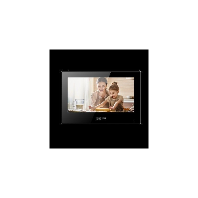 Dahua Sip2.0 Wifi Or IP Intercom Monitor With Wifi Black Residential 7 Inch Display Capacitive Touchscreen Plastic 12vdc/48v POE Switch