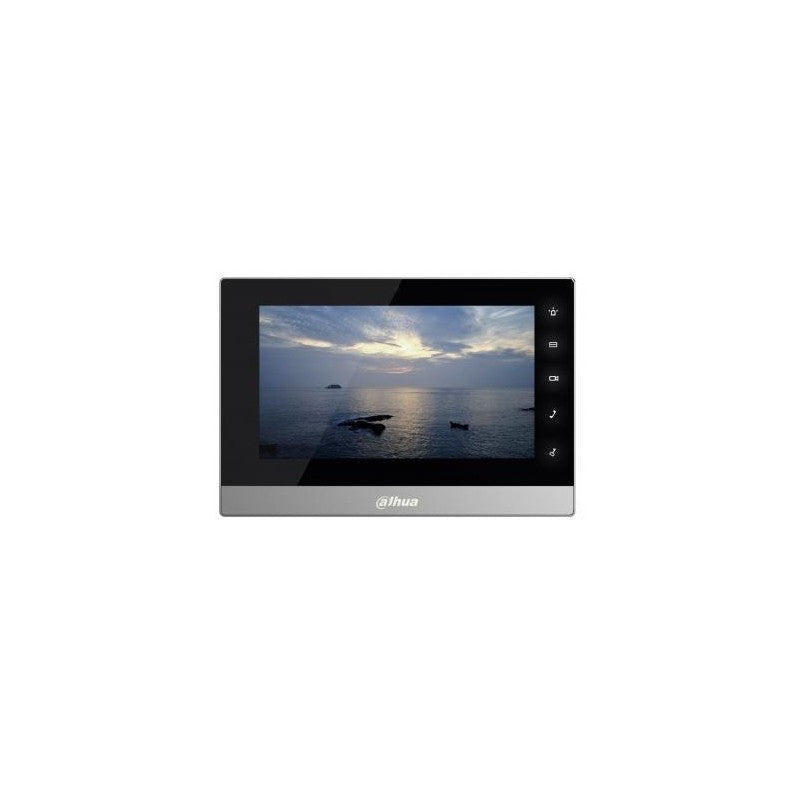 Dahua Vt IP Intercom Monitor Black Apartment/residential 7 Inch Display Resistive Touchscreen Plastic 12vdc/24v POE Switch(vtns1060a)