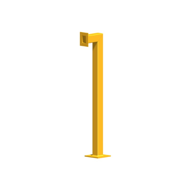 Security Design Co Seq1y Seq Series Single Reader Intercom Bollard Yellow 75x75x1170mm