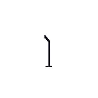 Security Design Co Ser1b Single Reader Intercom Bollard Black 75x50x1170 (mm)