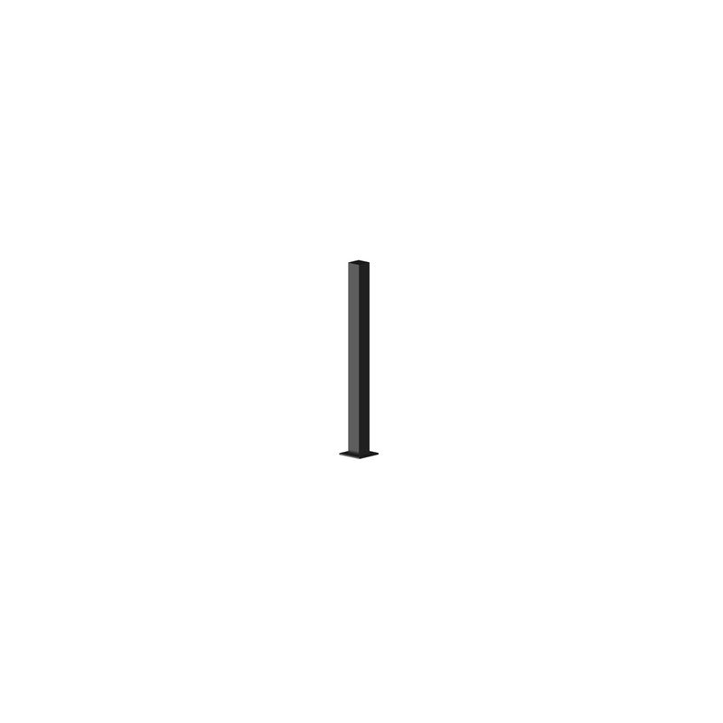 Security Design Co Sq1300b 100wx100dx1270h (mm) Square Barrier Bollard Duragal Post Epoxy Zinc Powder Coat Black