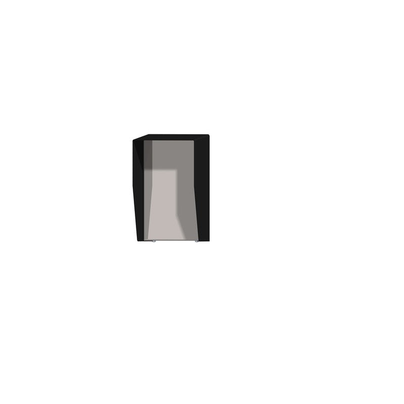 Security Design Co Sers2013b Rain Shield Aluminium Mounting Panel 25mm Space Seq Sew Black 212hx138w (mm)