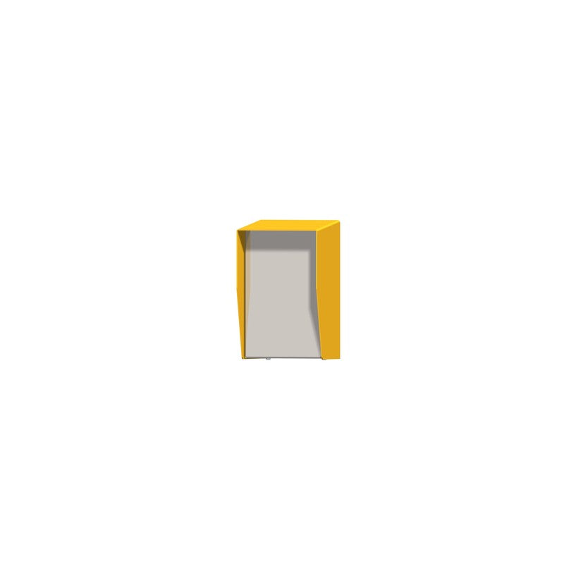 Security Design Co Sers2013xdy 212hx138w Rain Shield Aluminium Mounting Panel 68mm Space Seq Sew Yellow