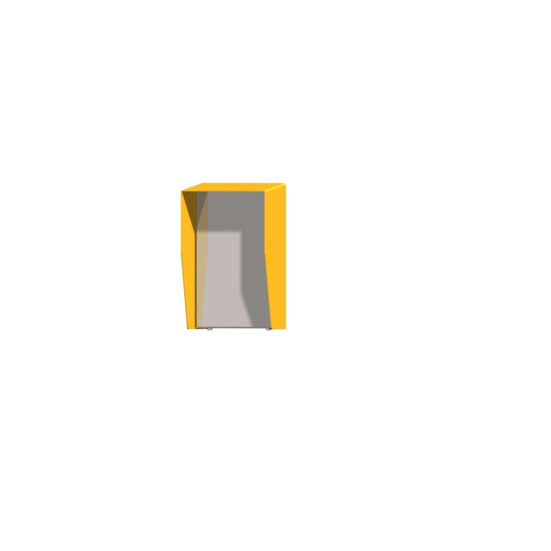 Security Design Co Sers2013y Rain Shield Aluminium Panel Suit Seq Sew 25mm Space 200hx130w Yellow