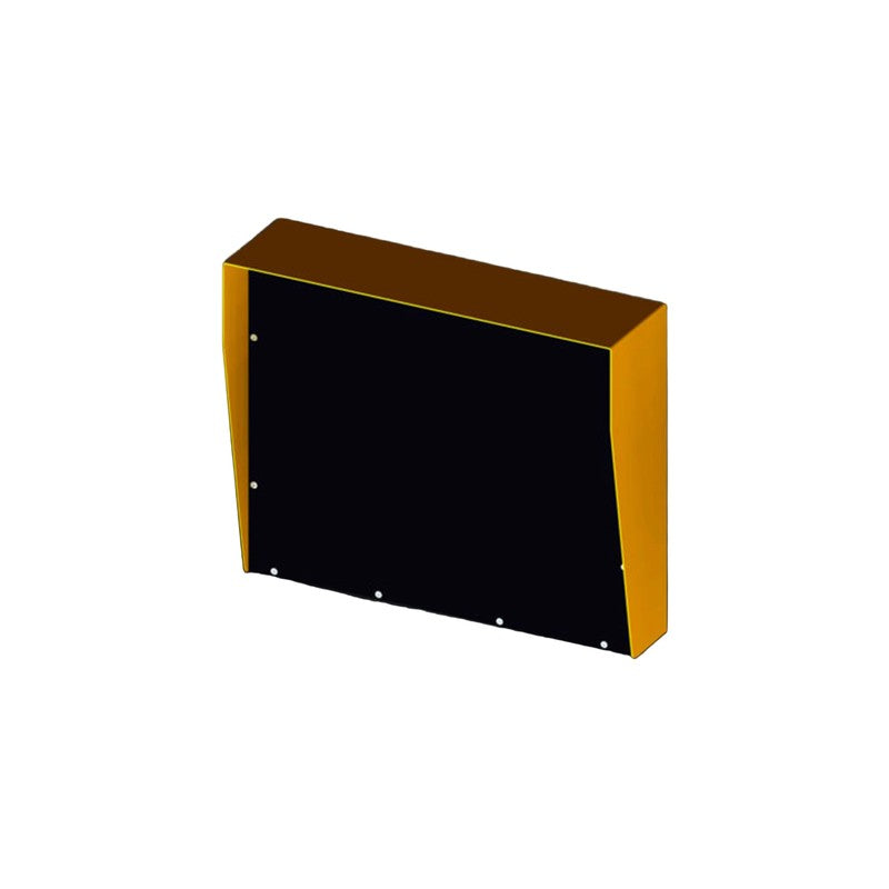 Sec Design Co Serh3643y 360hx430w Rain Hood 10mm Poly Black Eco Board Mounting Panel 60mm Space Yellow