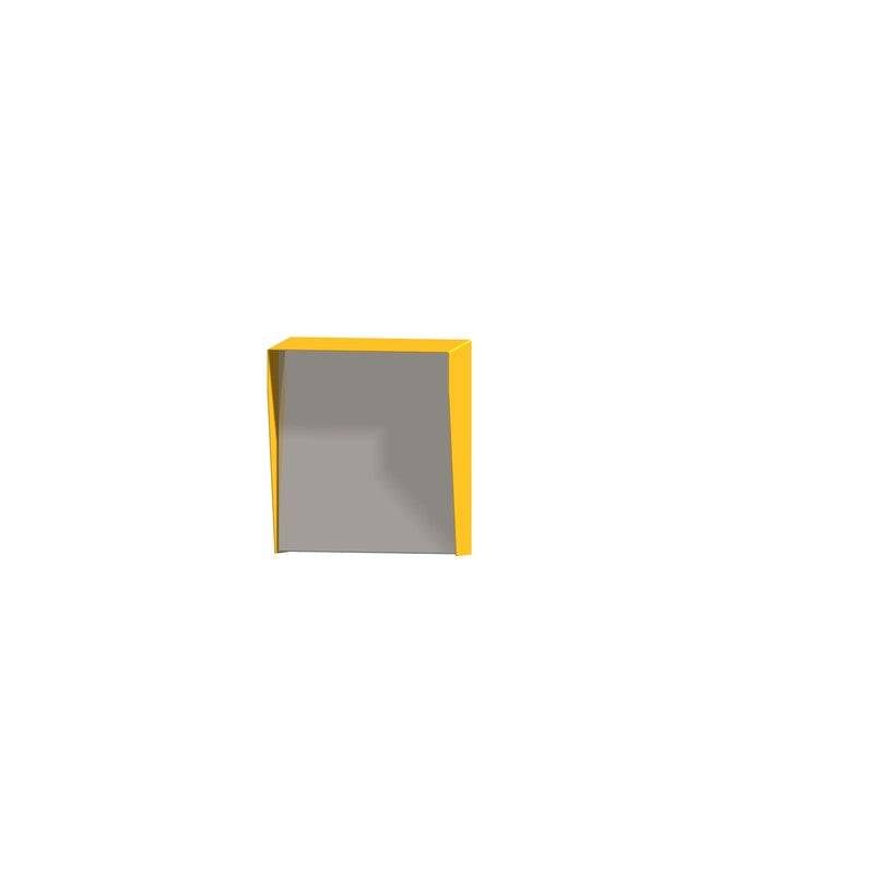 Security Design Co Sers3634y Rain Hood Aluminium Mounting Panel Yellow 360hx340wx60d (mm)