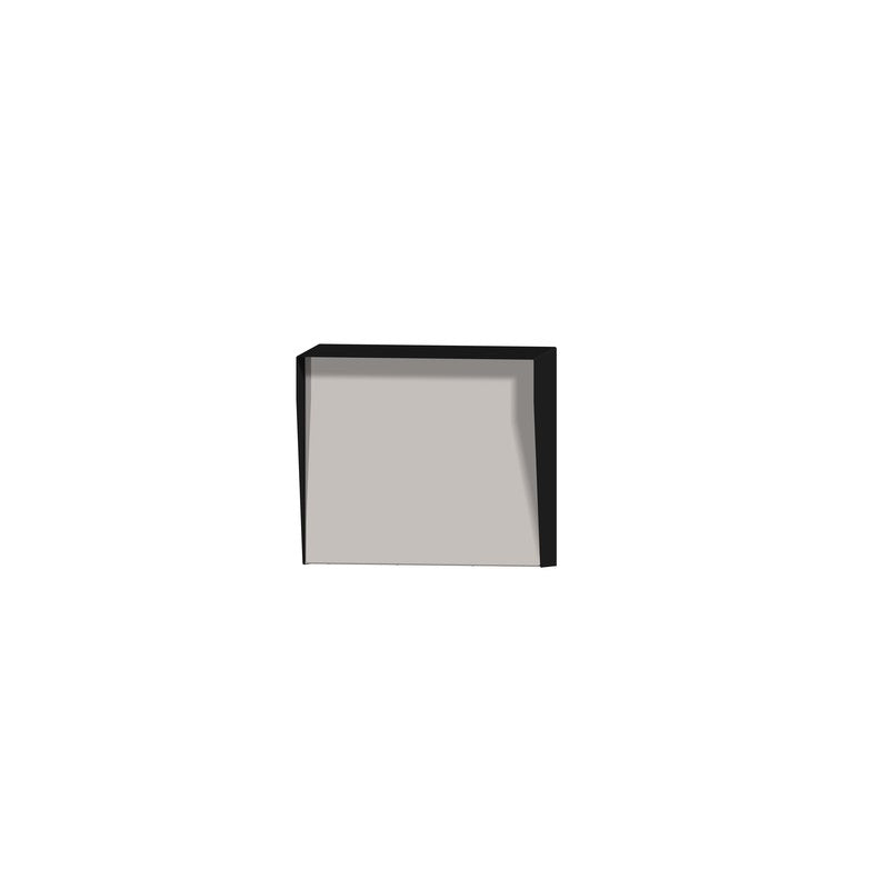 Security Design Co Sers3643 Rain Hood Aluminium Mounting Panel 60mm Space Behind Panel Black