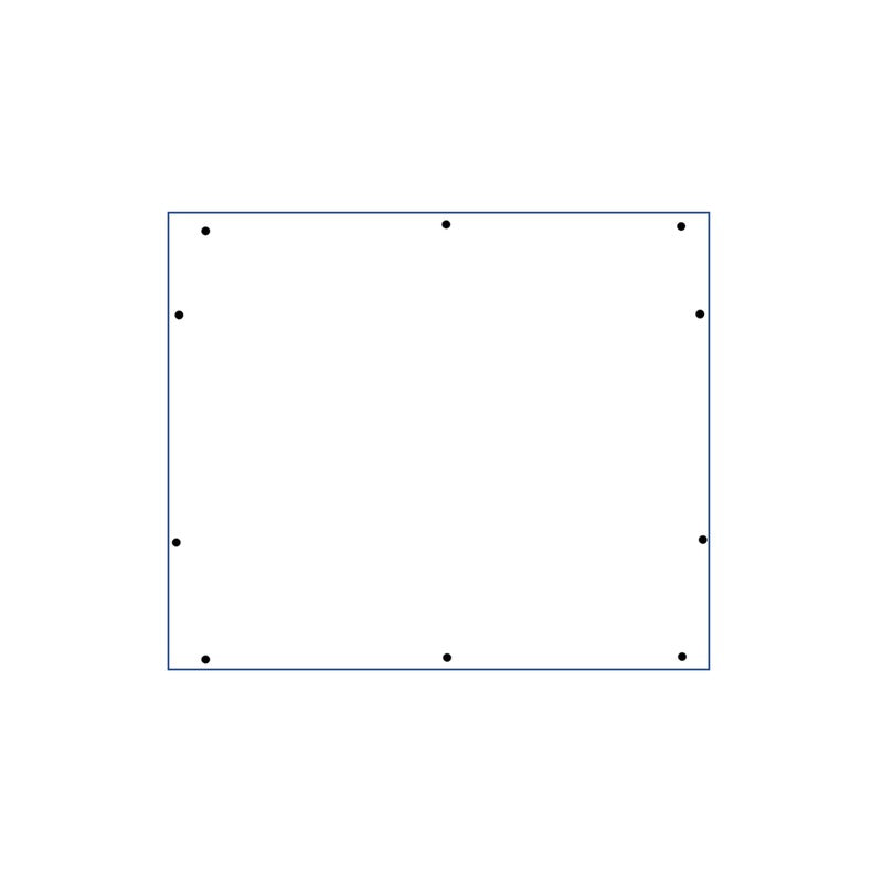 Security Design Co Serh3634 Single 10mm Mounted Eco Poly Board Black