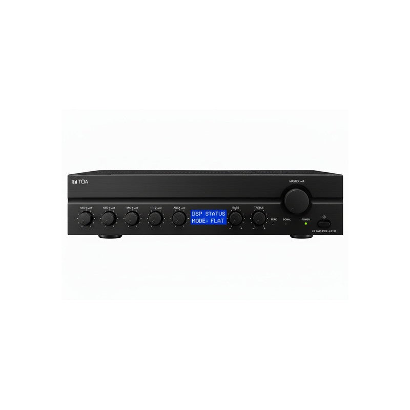 Toa A-2120 Ce-au Mixer Amplifier 120w 3x Mic Inputs Xlr3-31 2x Aux Inputs Rca Mute Input Rec Out 100v 220-240vac/24vdc Black