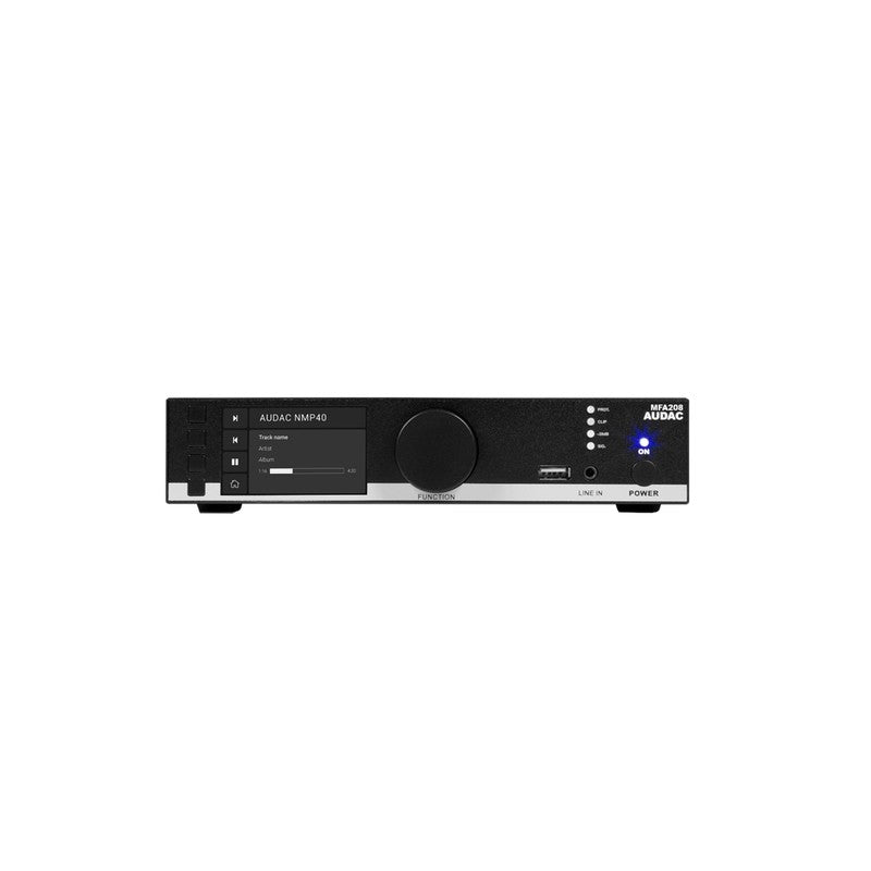 Audac Mfa208 Multi Function Amplifier 2x40w 4/8/16ohm 80w 70/100v Class D