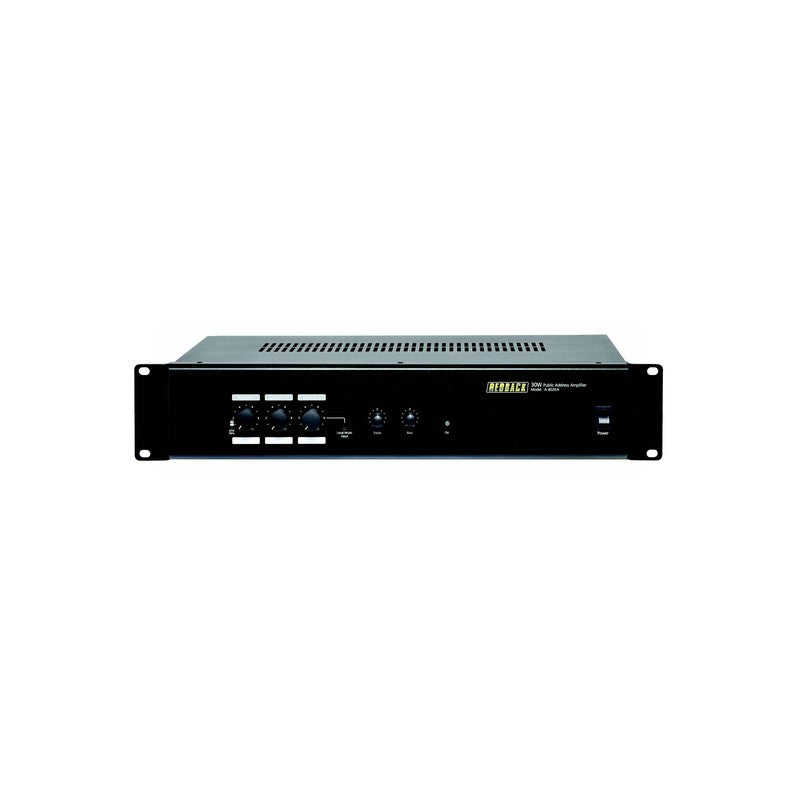 Redback A4026a Power Amplifier 30w 100v 8-16 Ohm 3x Xlr 3x Aux Black