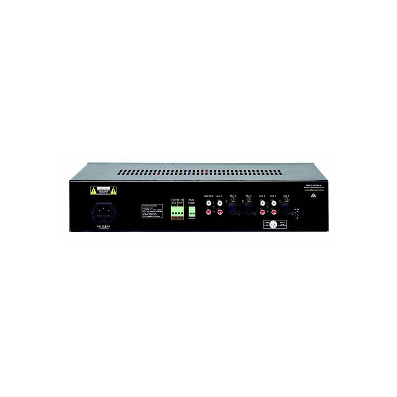 Redback A4026a Power Amplifier 30w 100v 8-16 Ohm 3x Xlr 3x Aux Black