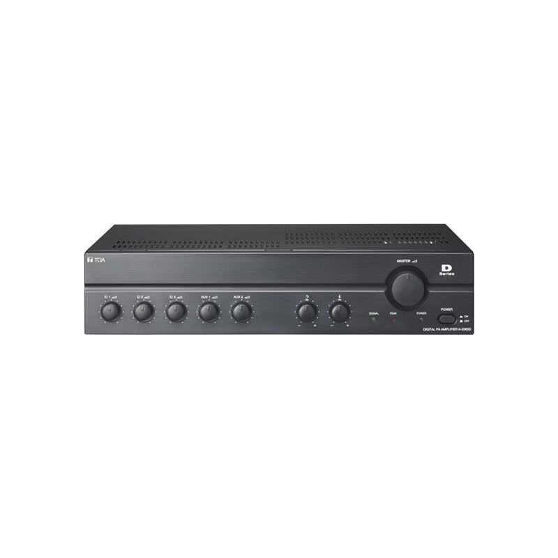 Toa A-2060d 60w Class D Mixer Amplifier 3x Balanced Mic Inputs Mic 1 Vox 2x Aux Line Inputs 100v 220-240vac