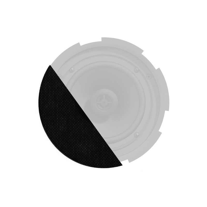 Audac Gli08/ob Outdoor Front Grill For Cira8 Series 270mm Ø Electroplated Steel Black