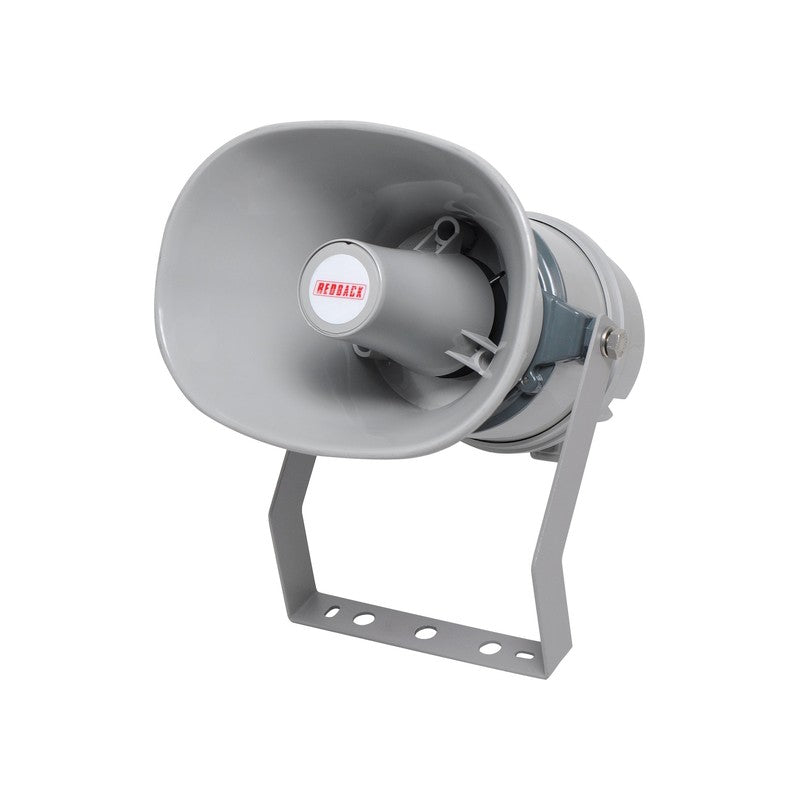 Redback Cf2050g 100v 10w Ewis Line Horn Speaker Wall Mounted Fire Retardant Ip66 Grey