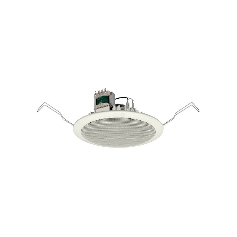 Toa Pc-658r 6w 6 Inch Single Cone Ceiling Speaker Metal Grille Spring Clamp 90db White